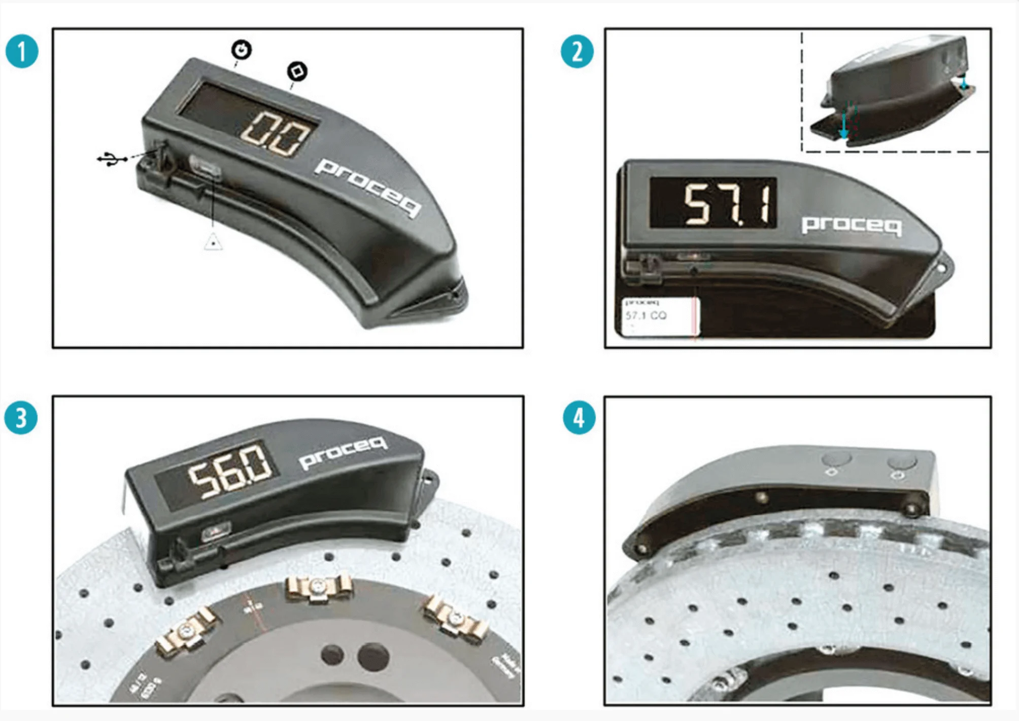 Spezialwerkzeug 162 VAS 6813 Keramikbremsscheiben Verschleißmessung