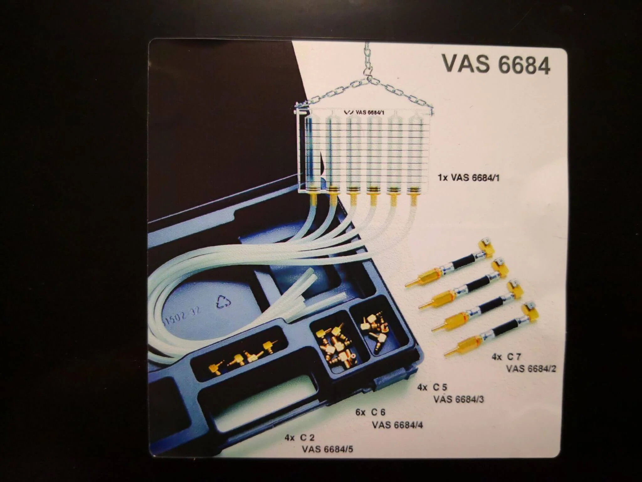 Spezialwerkzeug 17 VAS 6684 Injektor Rücklauf Messmittel
