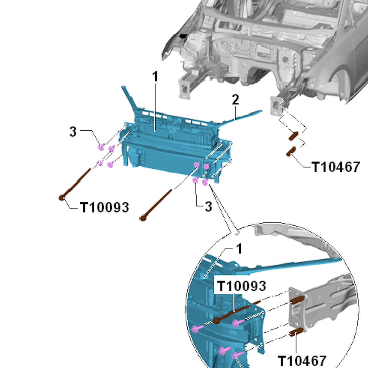 T10093 Kühlerpaket Servicestellung