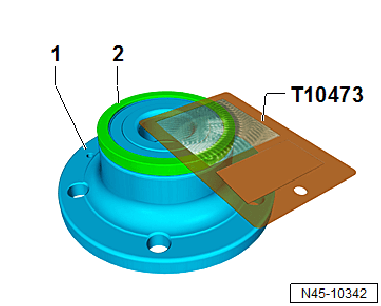 T 10473 Radlager Sensorring prüfen
