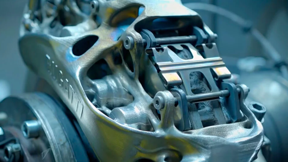 Bugatti Titan Bremssattel aus dem 3D Drucker