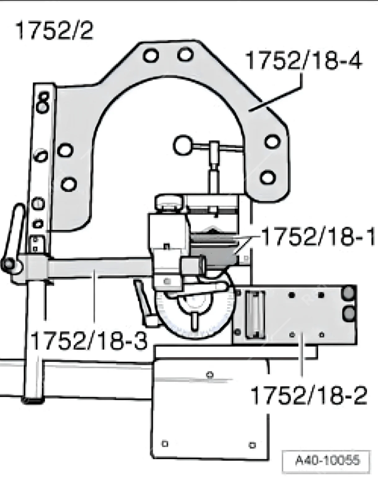 Spezialwerkzeug 83 Federbeinspanner VAG 1752-2 / KL-0255 / VAG 1752-18 / KL 0255-11