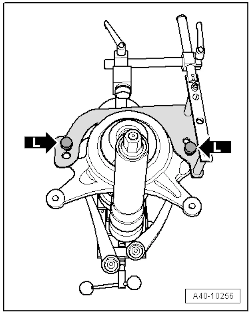 Spezialwerkzeug 86 Federbeinspanner VAG 1752-2 / KL-0255 VAG 1752-19 / KL 0255-12