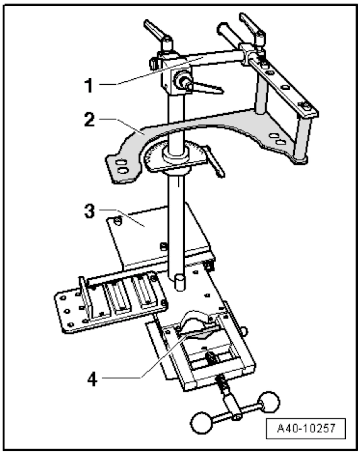 Spezialwerkzeug 77 Federbeinspanner VAG 1752-2 / KL-0255 VAG 1752-19 / KL 0255-12