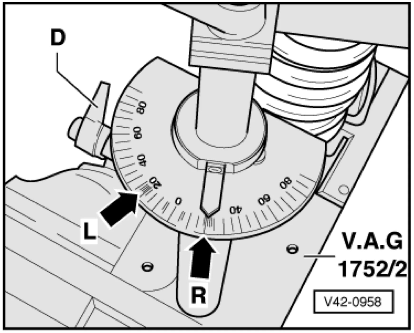 Spezialwerkzeug 75 VAG Spezialwerkzeug Federbeinspanner VAG 1752-2 / KL-0255