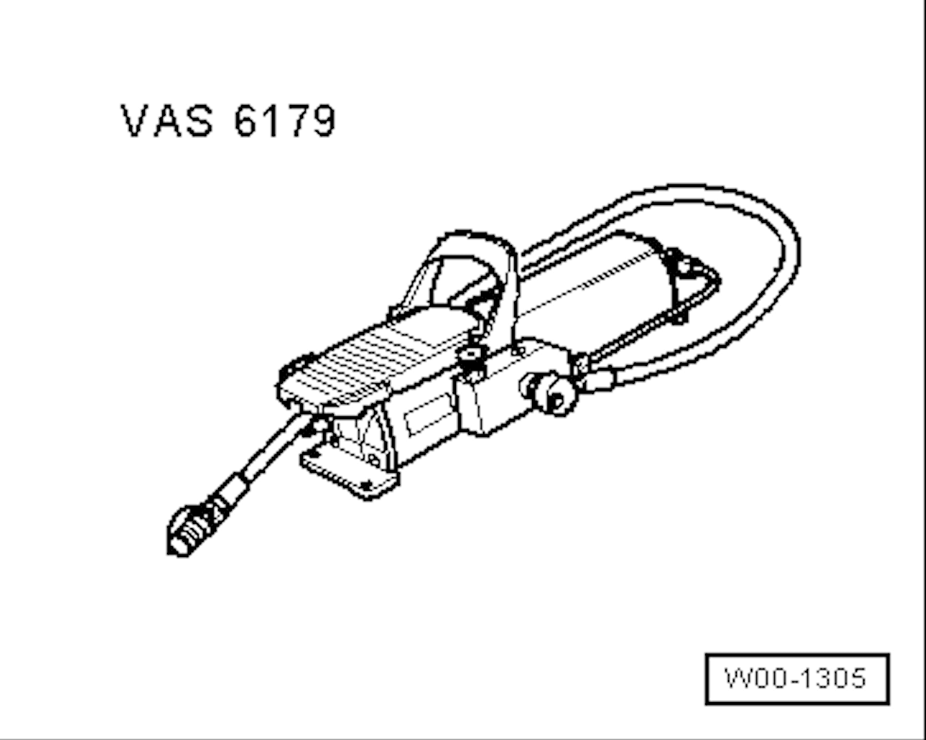 VAS 6179 Pneumatische Hydraulikpumpe