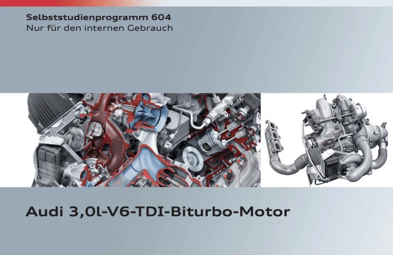 Audi SSP 604 3.0l BiTDI Motor Deutsch