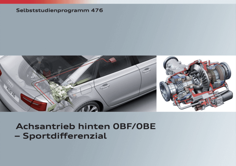 SSP 476 Achsantrieb hinten 0BF/0BE - Sportdifferenzial SSP 476 Achsantrieb hinten 0BF/0BE - Sportdifferenzial