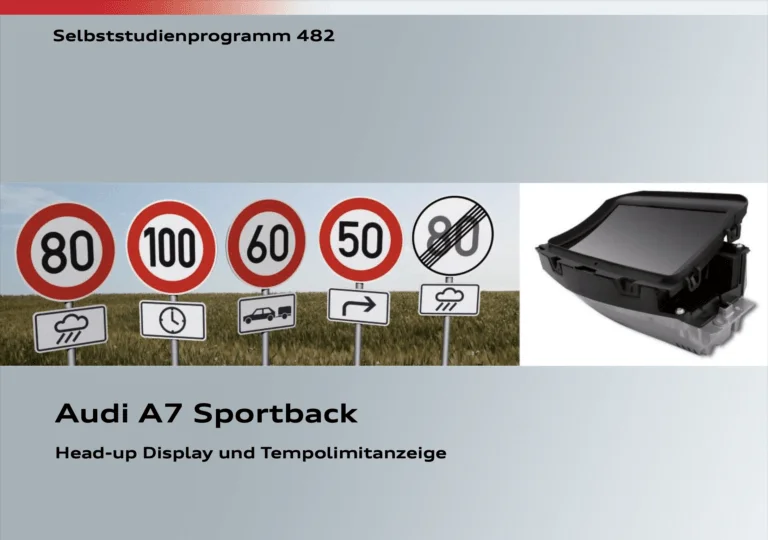 Audi SSP 482 Head-Up Display und Tempolimitanzeige