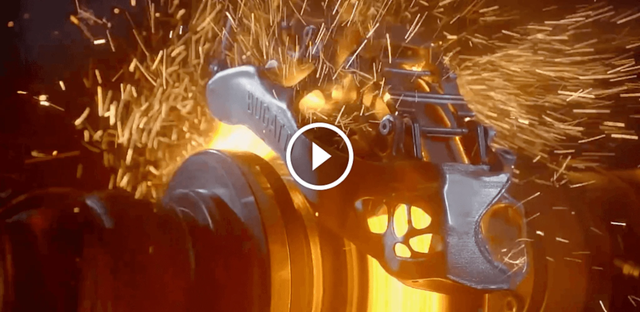 Bugatti Chiron Titanium Caliper Brake Test