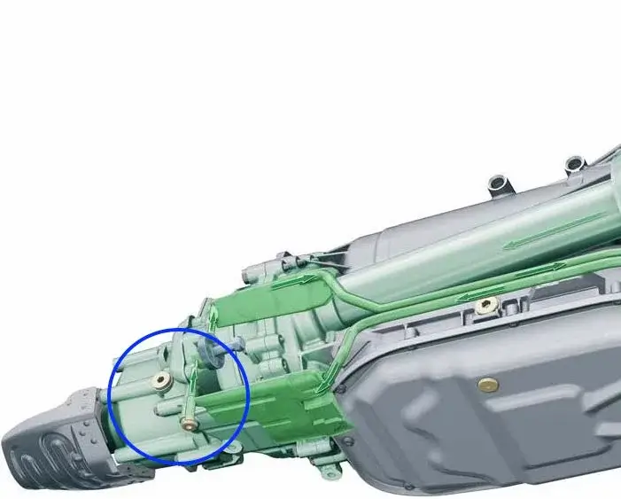 Ölwechsel Achsverteiler (Torsen) Differential am Getriebe