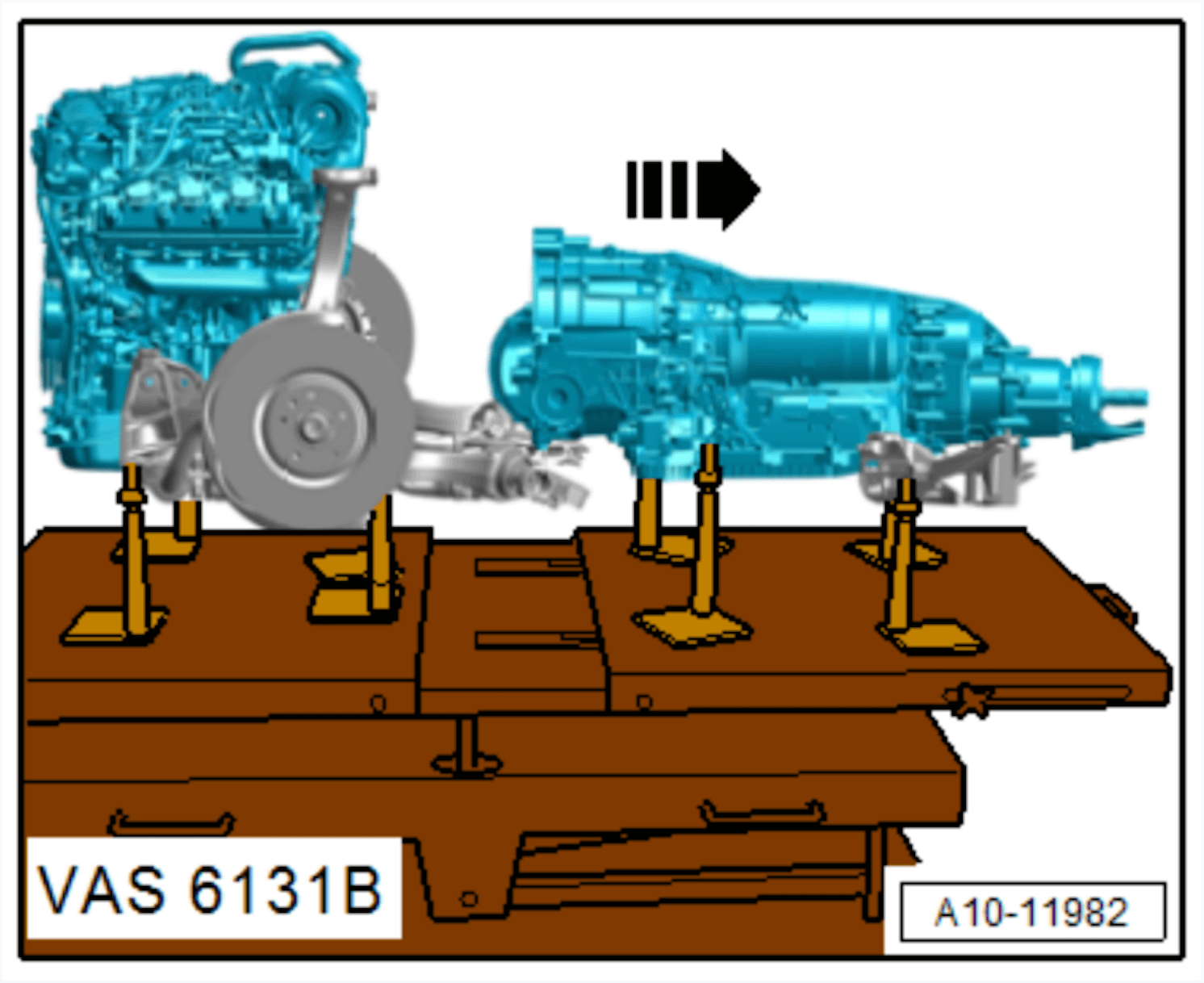 VAS 6131B Scherenhubtisch