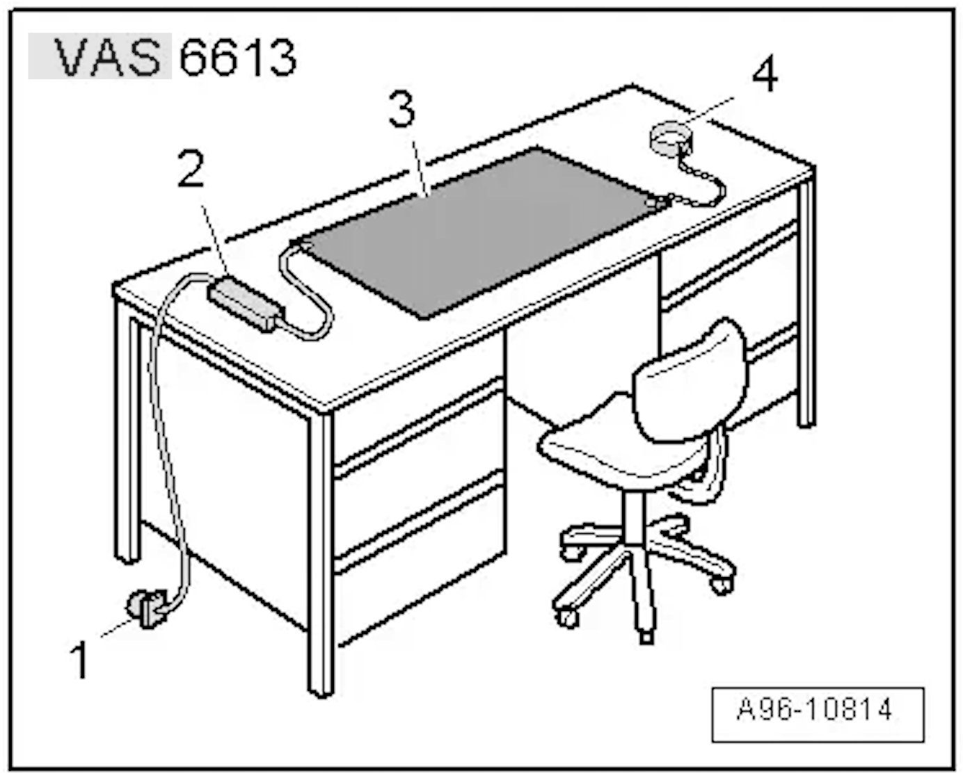 Spezialwerkzeug VAS 6613 ESD Arbeitsplatz