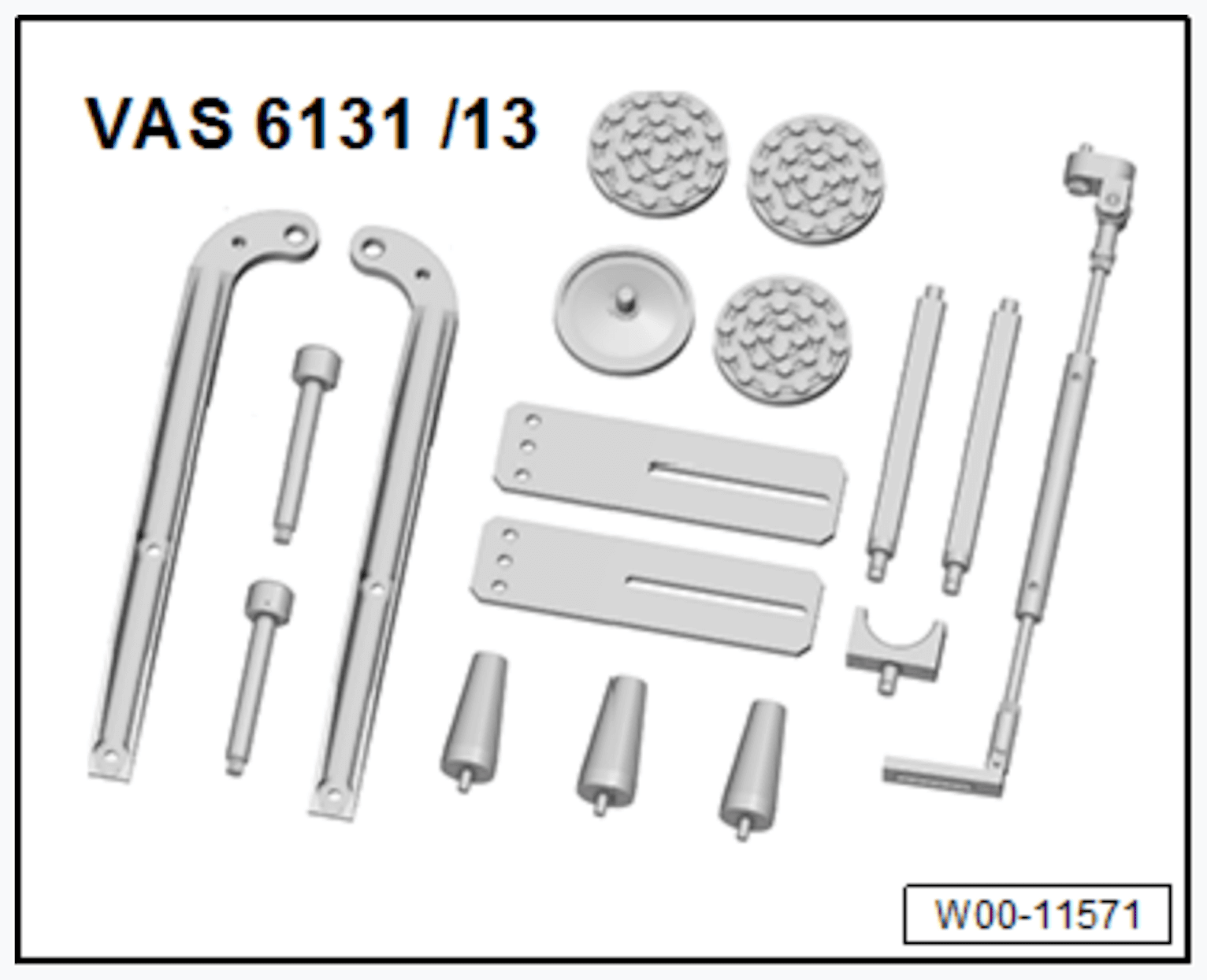 VAS 6131/13 Zubehör für Scherenhubtisch VAS 6131B