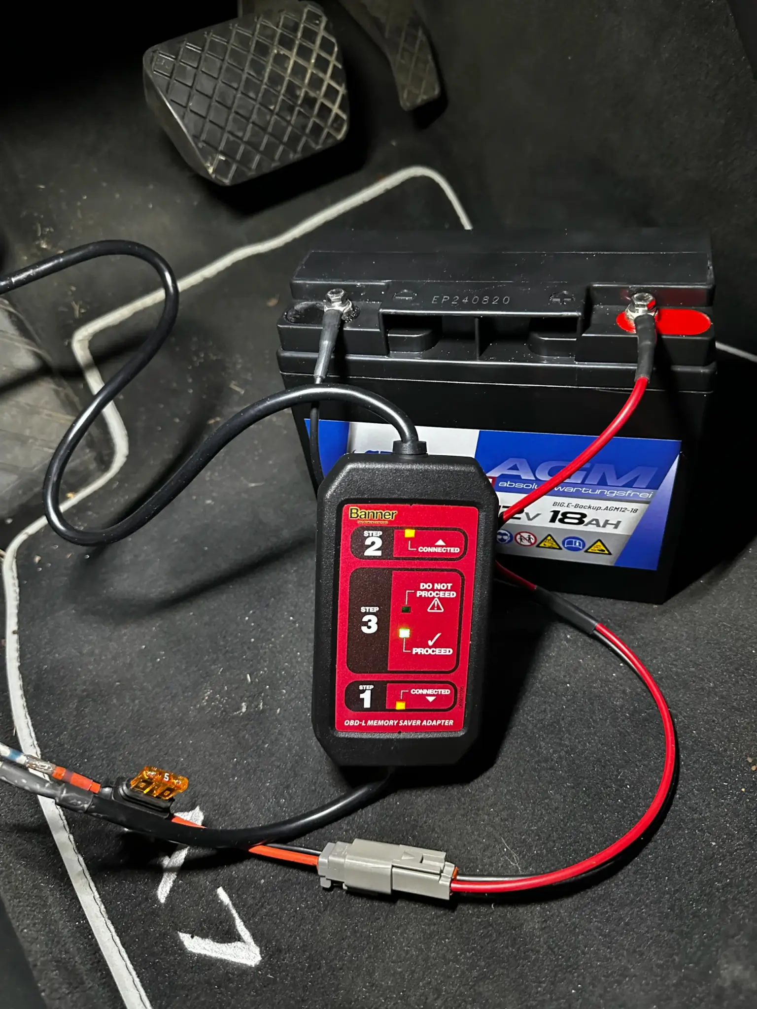 OBD Memory Saver Schritt 2 & 3