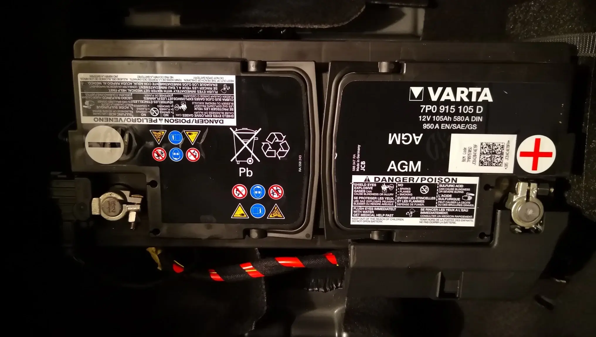 Audi A7 Varta 12V 105Ah Batterie