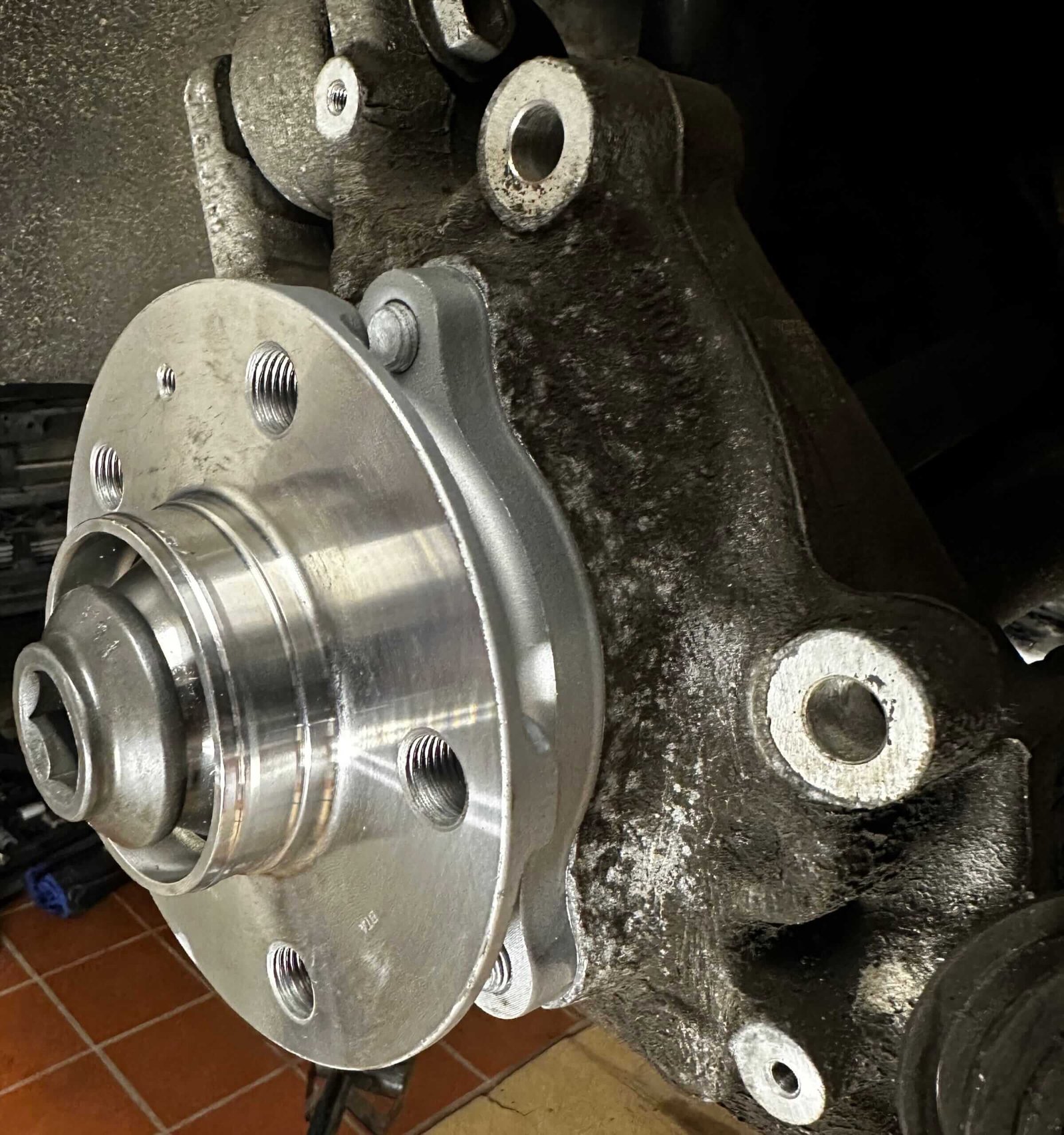 Radlager verzinken Achsschenkel Hinterachse