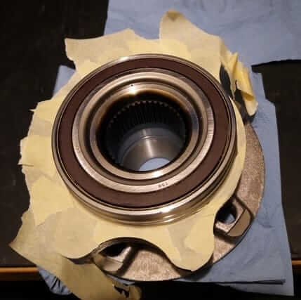 Radlager verzinken vorher gut abkleben