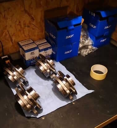 Radlager verzinken aber erstmal reinigen